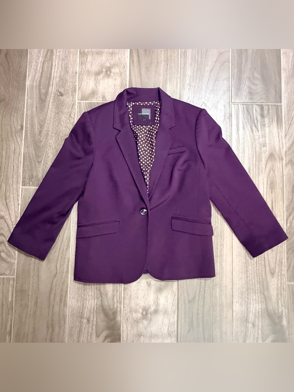 The Limited Purple Elbow Patch Blazer Size 8